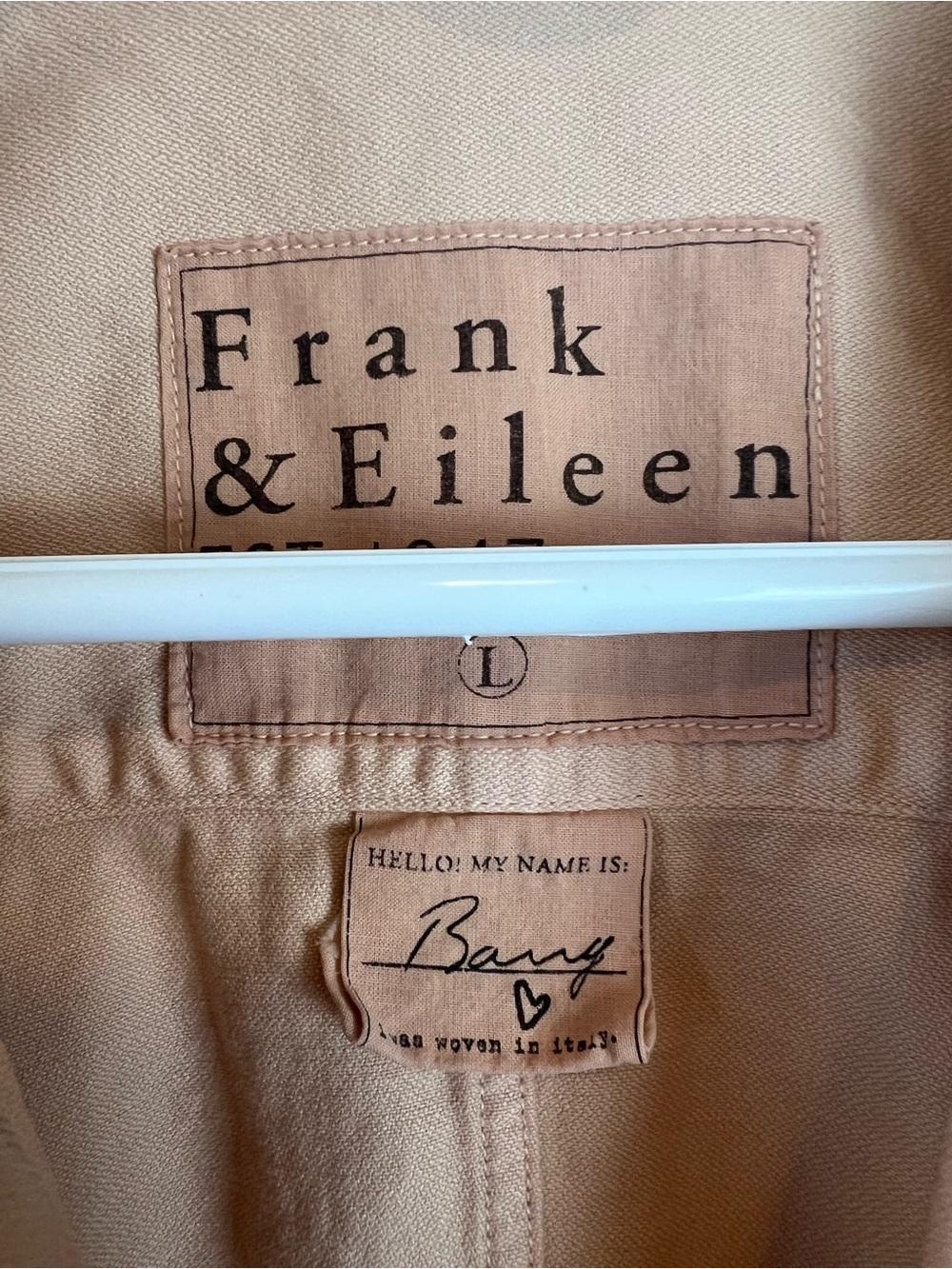 frank & eileen barry shirt apricot - Picture 11 of 12
